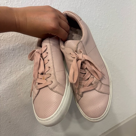 GREATS Brooklyn royale perforated sneakers in pink - Picture 10 of 12